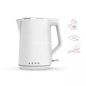   AENO AEK0002 EK2 vízforraló, 2200 W, 1.5 liter kapacitás, dupla falú, LED kijelzés, fehér