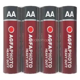   Elem, AA, 4 db, féltartós (szén-cink), zsugor, AGFAPHOTO "Heavy Duty"