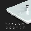 AENO AKS0001S KS1S intelligens konyhai mérleg, max. 8 kg kapacitás, LED kijelző, Bluetooth csatlakozás, edzett üvegfelület