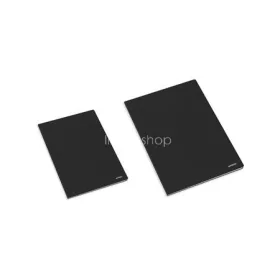   Füzet, tűzött, A4, kockás, 80 lap, AMBAR "Classic", fekete