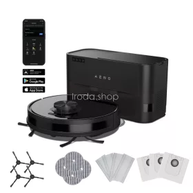   AENO ARC0005S RC5S robotporszívó, 4000 Pa szívóteljesítmény, 2 in 1 portartály, 20 érzékelő és LiDAR, 4 takarítási mód, nedves és száraz tisztítás