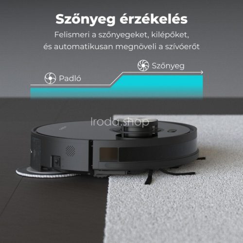 AENO ARC0005S RC5S robotporszívó, 4000 Pa szívóteljesítmény, 2 in 1 portartály, 20 érzékelő és LiDAR, 4 takarítási mód, nedves és száraz tisztítás