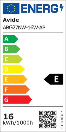 LED izzó, E27, gömb, A70, 16W, 1901lm, 4000K, AVIDE