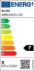 LED izzó, E14, kisgömb, G45, 4,5W, 470lm, 6400K, AVIDE