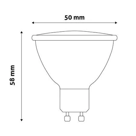 LED izzó, GU10 spot, 4W, 345lm, 4000K, AVIDE