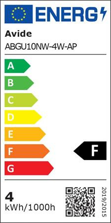 LED izzó, GU10 spot, 4W, 345lm, 4000K, AVIDE