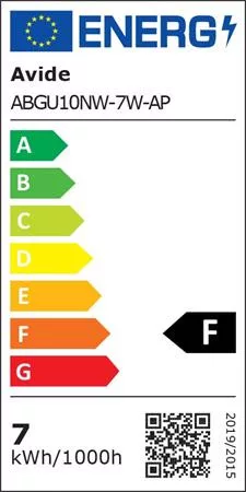 LED izzó, GU10 spot, 7W, 620lm, 4000K, AVIDE