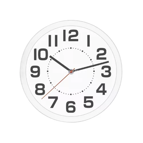 Home AWC250WH fali óra, üveg előlap, kontrasztos, jól leolvasható számlap, 1xAA elem tápellátás, átmérő 250mm