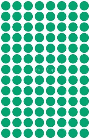 Etikett, 8 mm, kör, AVERY ZWECKFORM, zöld, 416 etikett/csomag