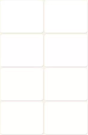 Etikett, 38x29 mm, kézzel írható, lekerekített sarkú, AVERY ZWECKFORM, 40 etikett/csomag