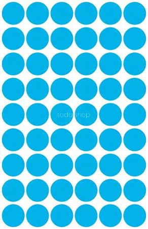 Etikett, 12 mm, kör, AVERY ZWECKFORM, kék, 270 etikett/csomag