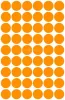 Etikett, 12 mm, kör, AVERY ZWECKFORM, neon narancs, 270 etikett/csomag
