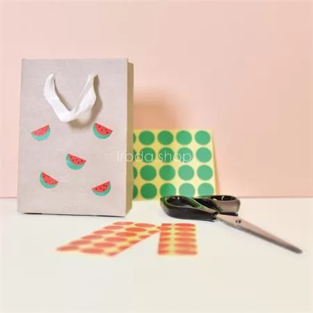 Etikett, 18 mm, kör, AVERY ZWECKFORM, neon piros, 96 etikett/csomag