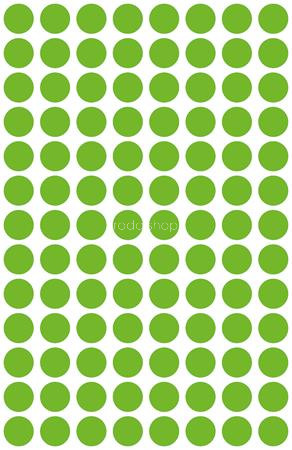 Etikett, 8 mm, kör, eltávolítható, AVERY ZWECKFORM, fűzöld, 416 etikett/csomag