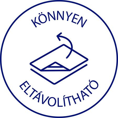 Etikett, 18 mm, kör, eltávolítható, AVERY ZWECKFORM, indigókék, 96 etikett/csomag