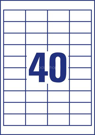 Etikett, univerzális, 48,5x25,4 mm, AVERY ZWECKFORM, "Sparpack", 2600 etikett/csomag