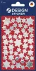 Matrica,  2 ív, 76x120 mm, AVERY ZWECKFORM, "Z-Design No.52812", ezüst csillagok