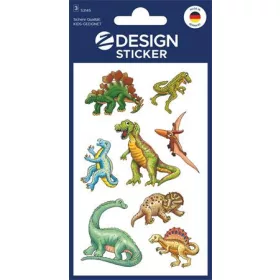  Matrica, papír, 3 ív, 76x120 mm, AVERY ZWECKFORM, "Z-Design No.53145", dinoszauruszok