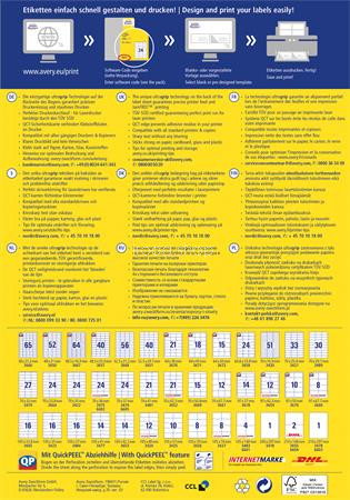 Etikett, univerzális, 210x148 mm, AVERY ZWECKFORM, "Sparpack", 130 etikett/csomag
