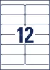 Etikett, 99,1x42,3 mm, poliészter, időjárásálló, AVERY ZWECKFORM, fehér, 240 etikett/csomag