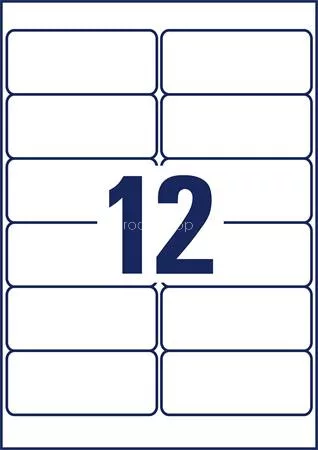 Etikett, 99,1x42,3 mm, poliészter, időjárásálló, AVERY ZWECKFORM, fehér, 240 etikett/csomag