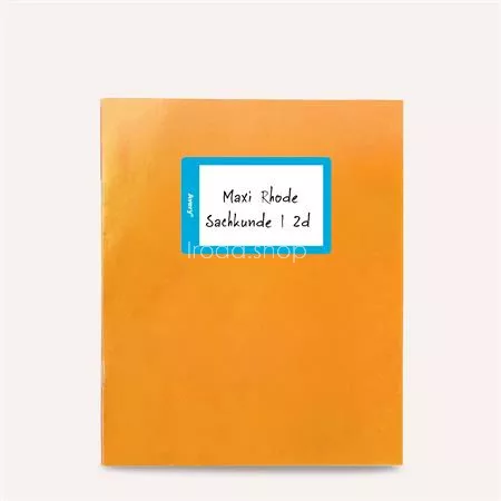 Füzetcímke, 68x46 mm, kézzel írható, AVERY ZWECKFORM, színes, 8 címke/csomag