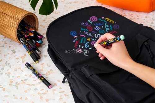 Dekormarker készlet, 1,5 - 2,3 mm, BIC "Paint marker", 12 különböző élénk szín
