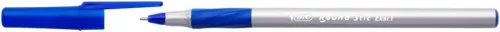 Golyóstoll, 0,28 mm, kupakos, BIC "Round Stic Exact", kék