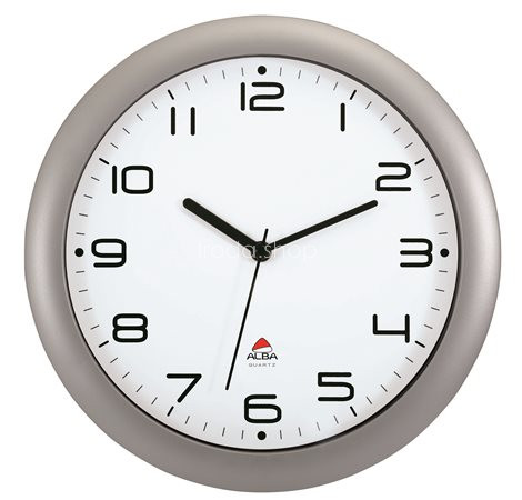 Falióra, 30 cm, ALBA "Hornew", ezüst