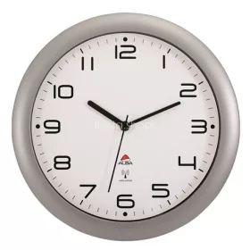   Falióra, rádióvezérlésű, 30 cm, ALBA "Hornewrc", ezüst