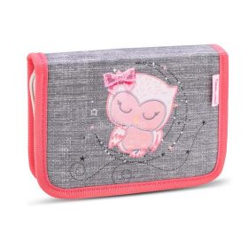   Tolltartó, klapnis, cipzáras, BELMIL "Little Owl", szürke-barack, bagoly