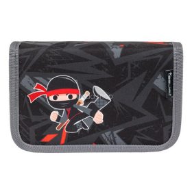   Tolltartó, klapnis, cipzáras, BELMIL "Ninja", fekete, nindzsa