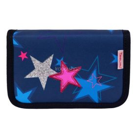   Tolltartó, klapnis, cipzáras, BELMIL "Sparkling Star", kék, csillagok