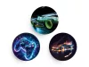 Matrica, tépőzáras, Classy Plus táskához, BELMIL "Gamer", gamer