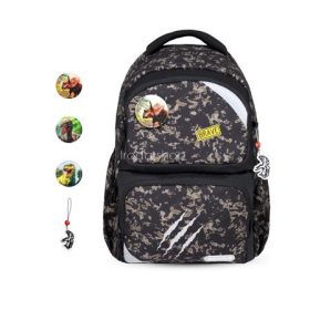   Iskolatáska, cipzáras, BELMIL "Maxi Pack Dinosaur World", dinoszaurusz