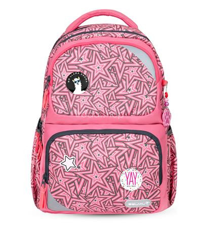 Iskolatáska, cipzáras, BELMIL "Maxi Pack Love Stars", csillagok