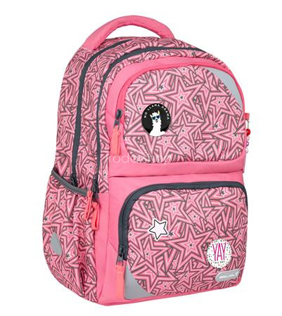 Iskolatáska, cipzáras, BELMIL "Maxi Pack Love Stars", csillagok