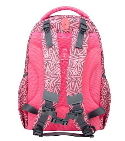 Iskolatáska, cipzáras, BELMIL "Maxi Pack Love Stars", csillagok