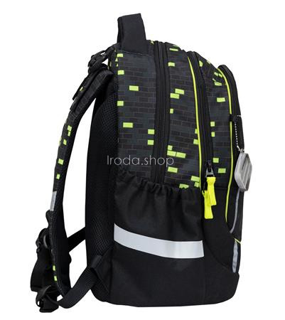 Iskolatáska, cipzáras, BELMIL "Leisure Plus Neon Play", neon kontroller