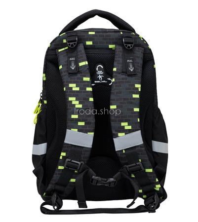 Iskolatáska, cipzáras, BELMIL "Leisure Plus Neon Play", neon kontroller