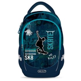   Iskolatáska, cipzáras, BELMIL "Leisure Plus Skate", gördeszka