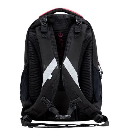 Hátizsák, cipzáras, BELMIL "Boost Meteor", fekete-piros