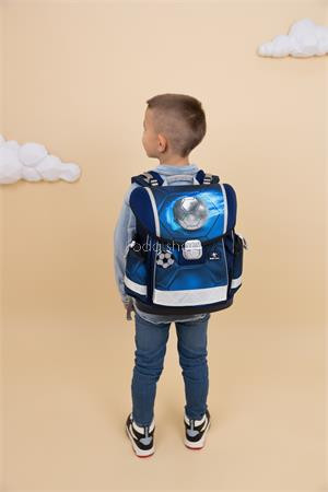 Iskolatáska, fémcsat, BELMIL "Classy Football 4", foci