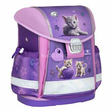 Iskolatáska, fémcsat, BELMIL "Classy Little Kittens", cica