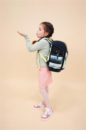 Iskolatáska, fémcsat, BELMIL "Classy Sparkling Unicorn", unikornis