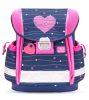Iskolatáska, fémcsat, BELMIL "Classy Simple Hearts", rózsaszín szív