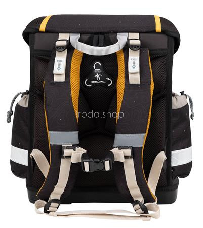 Iskolatáska, fémcsat, BELMIL "Classy Moonless Night", farkas