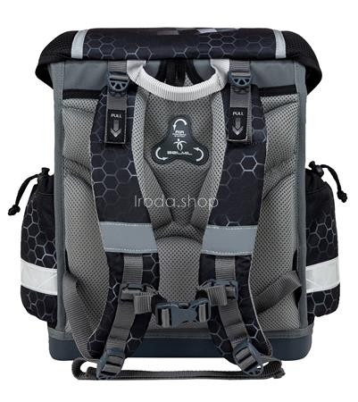 Iskolatáska, fémcsat, BELMIL "Classy Race it", versenyautó