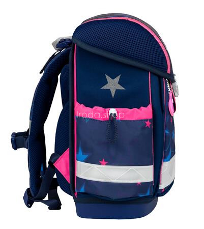 Iskolatáska, fémcsat, BELMIL "Classy Sparkling Star", csillagok