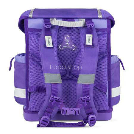 Iskolatáska, fémcsat, BELMIL "Classy Starlight Wings", csillagfény szárnyak